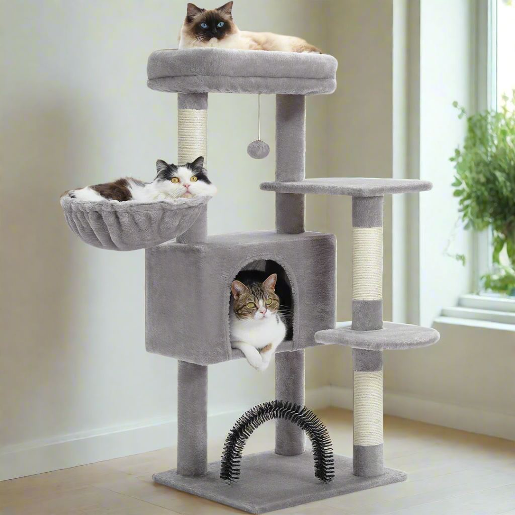 GroomerCatTower™ - Gris - chatoutmimi