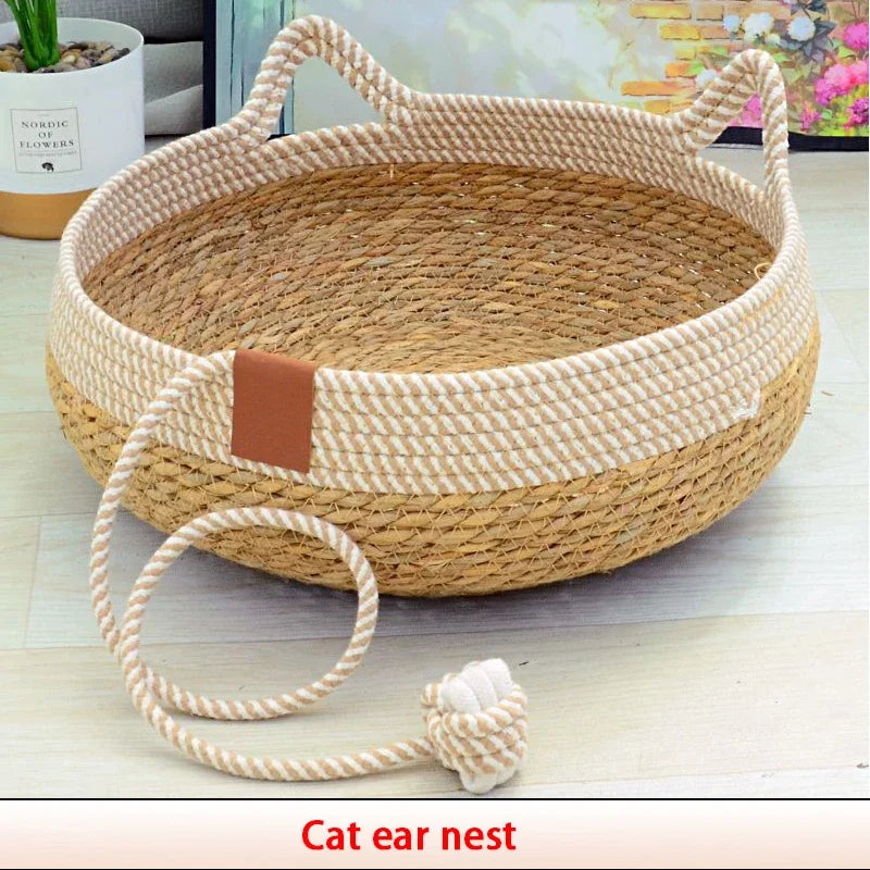 panier en osier pour chat